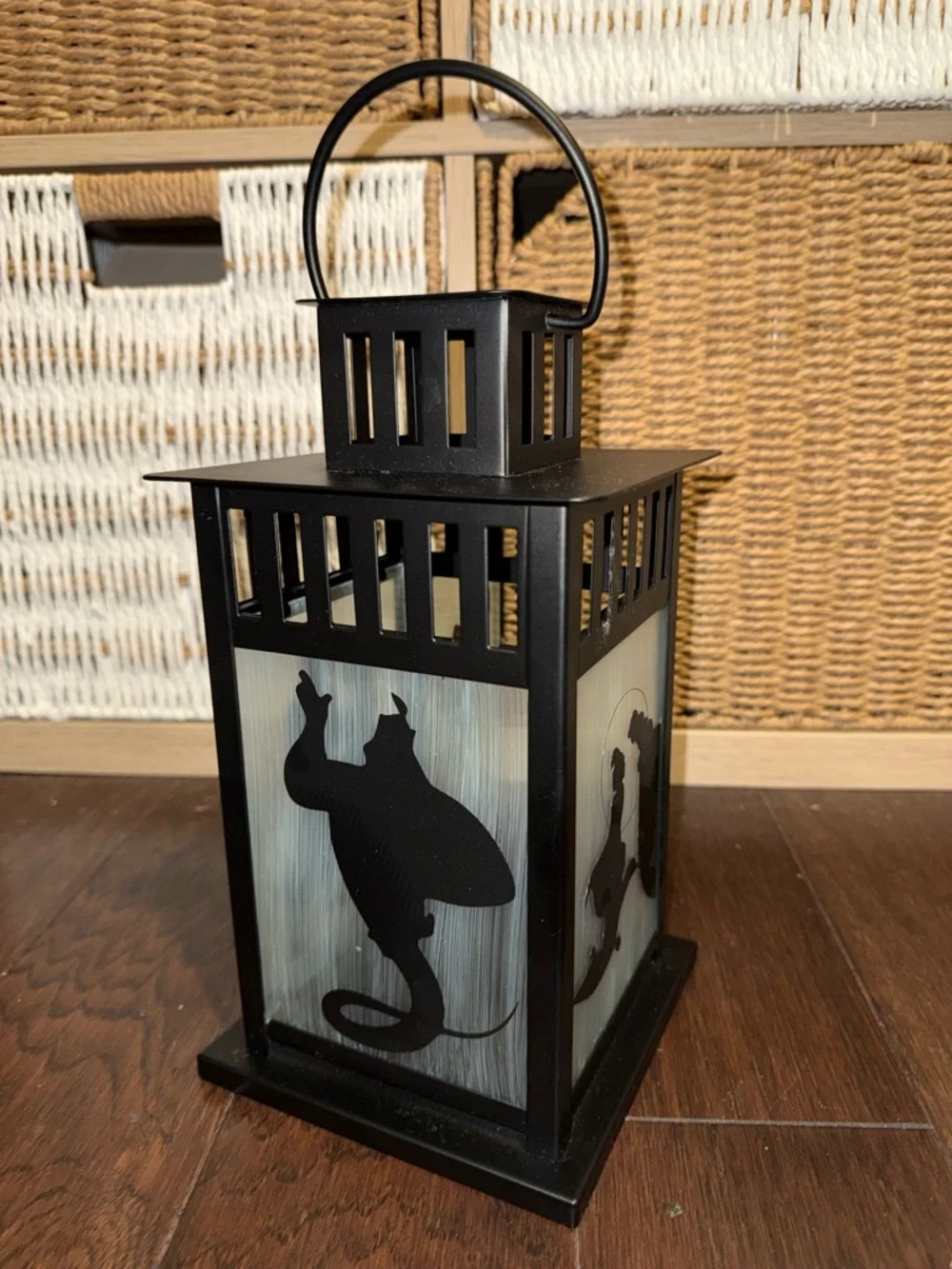 IKEA Black Metal Lantern Aladdin Silhouette
